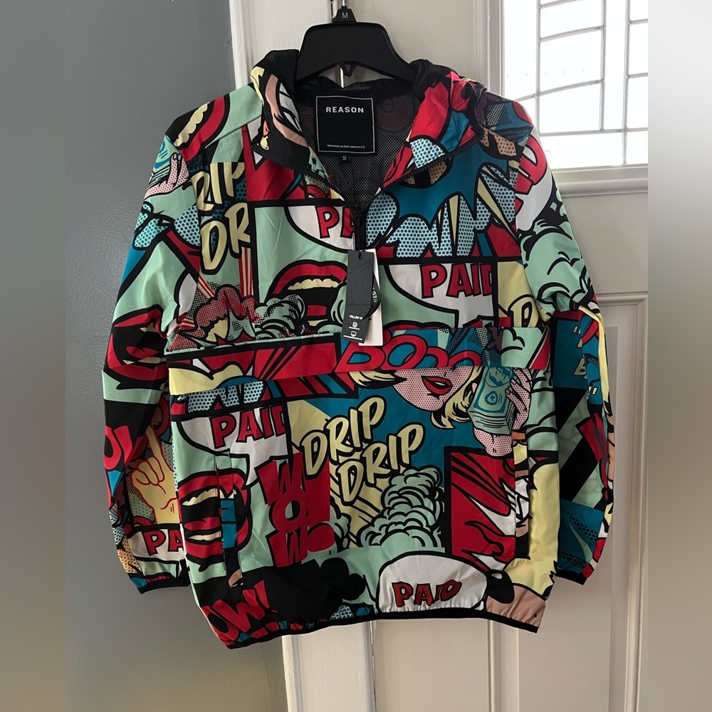 Reason Multicolor Comic Print Jacket - image 3